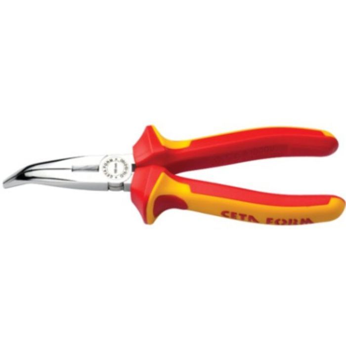 Pince à bec coudé CETAFORM isolée 1000V poignée DUOTECH L.200mm