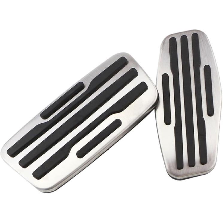 Car Pedals Compatible with Chevrolet Chevy Silverado 1500 2500 3500 2019-2024 Stainless Steel Accelerator Gas Brake Pedal Cover Accessories