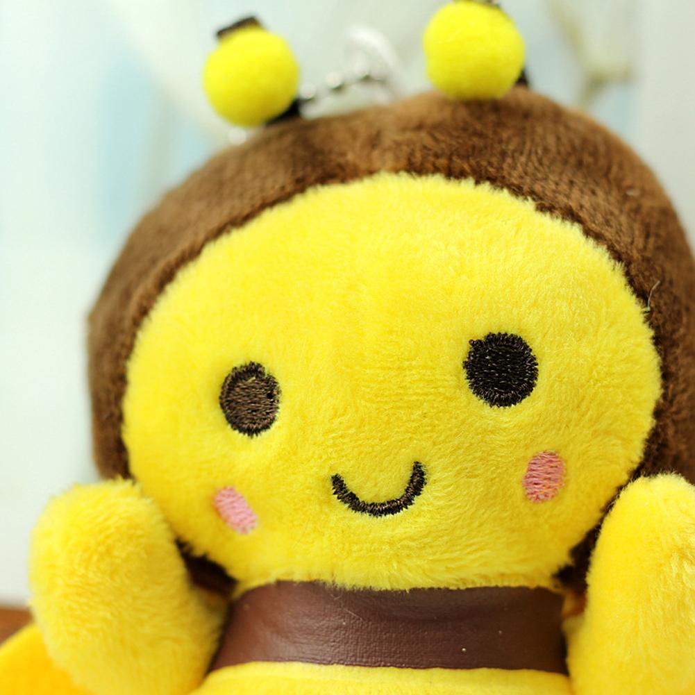 1/3/5PCS 12cm Bee Festival Plush Doll Animation Bee Festival Activity Decoration Gift Cute Plush Small Pendant Plush Bee Doll