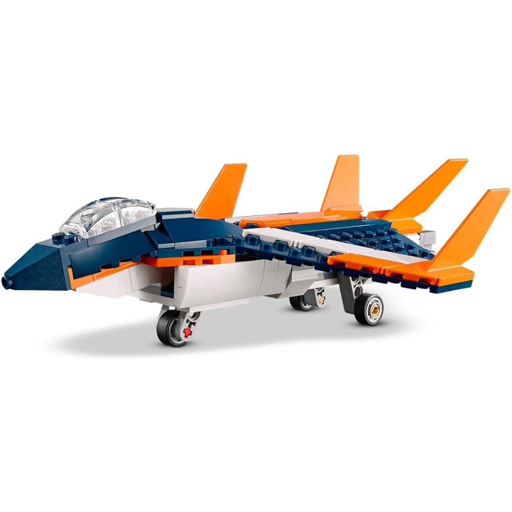 LEGO Creator Expert Supersonic Jet Toy Building Set for Kids Ages 7-9, Vehicle Model 31126