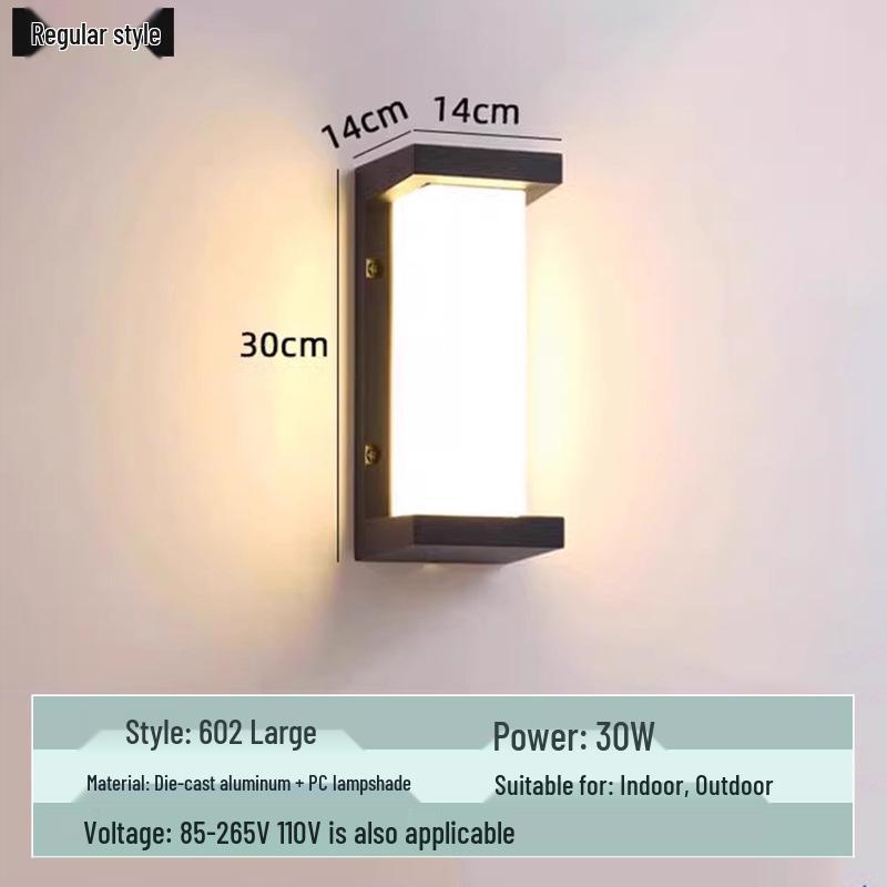 

Настенный светильник в форме луны с наружным водонепроницаемым инфракрасным датчиком для двора, балкона и дверного проема 602 Regular 30W