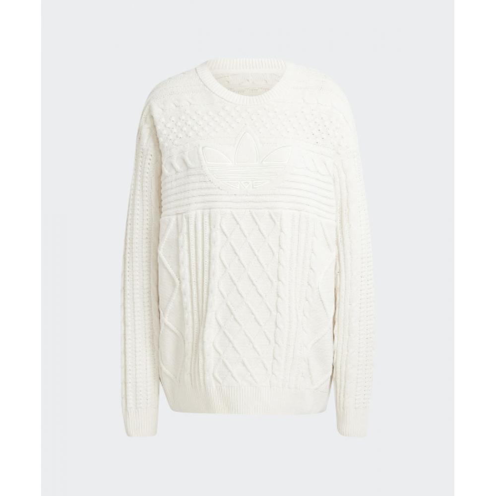 Adidas 70s Trefoil Sweater   Wonder White Jn8318