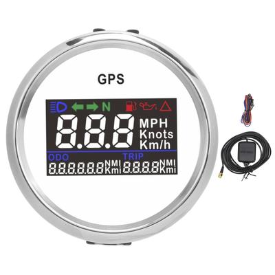 2palcový digitální rychloměr GPS s nastavitelným počítadlem ujetých kilometrů pro vozidla 12V 24V, automobily, jachty