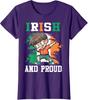 Irish And Proud Irish Ireland Flag Vintage And Retro Ladies' Crewneck T-Shirt