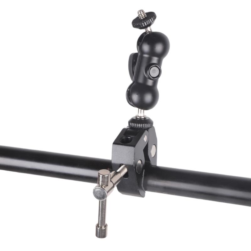 Flexible Articulating Arm with Double Ball Head Aluminum with 1/4inch Screw Hole for Camera Monitor LED Light