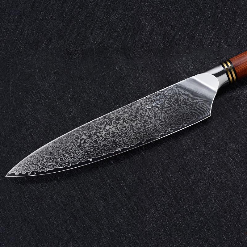 8 tommers kokkkniv farge trehåndtakskniv kjøkkenkniv