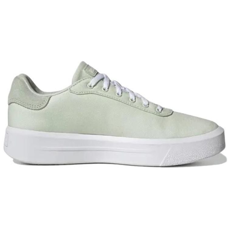 Adidas Neo Grand Court Platform Canvas Thick Sole Non-Slip Wear-Resistant Low-Top Skate Shoes Women sneaker Green GW6907