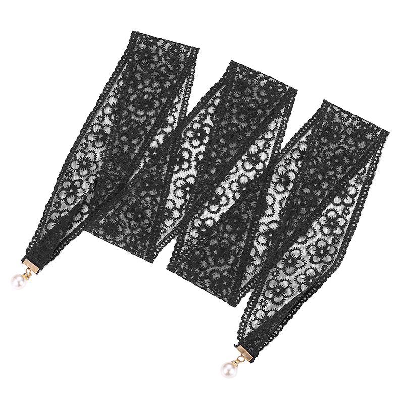 Lace Pearl Pendant Belt Women'S Dress Waist Decoration Bow Waist Rope With Hanfu Knotted Strap