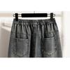 DIMANAF 2026 Spring Summer Women Plus Size Jeans New Fashion Lady Denim Oversized Loose Long Pants