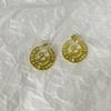 Westwood Hollow Trendy Letter Saturn Earrings Women Gift Fashionable
