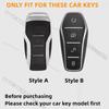 Metal Suede Car Remote Key Cover Case Holder Shell Fob For Byd New Atto 3 Atto2 Song Pro Han Tang Shark Dolphin Seal U Sealion 7