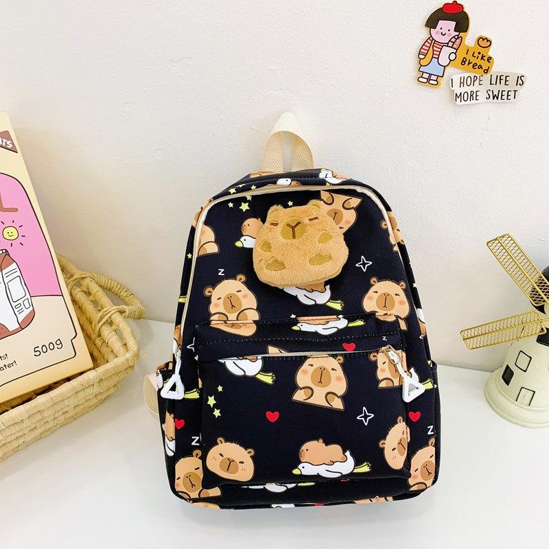 Kapibara children's backpack new cute children's backpack kindergarten boys and girls large-capacity schoolbag
