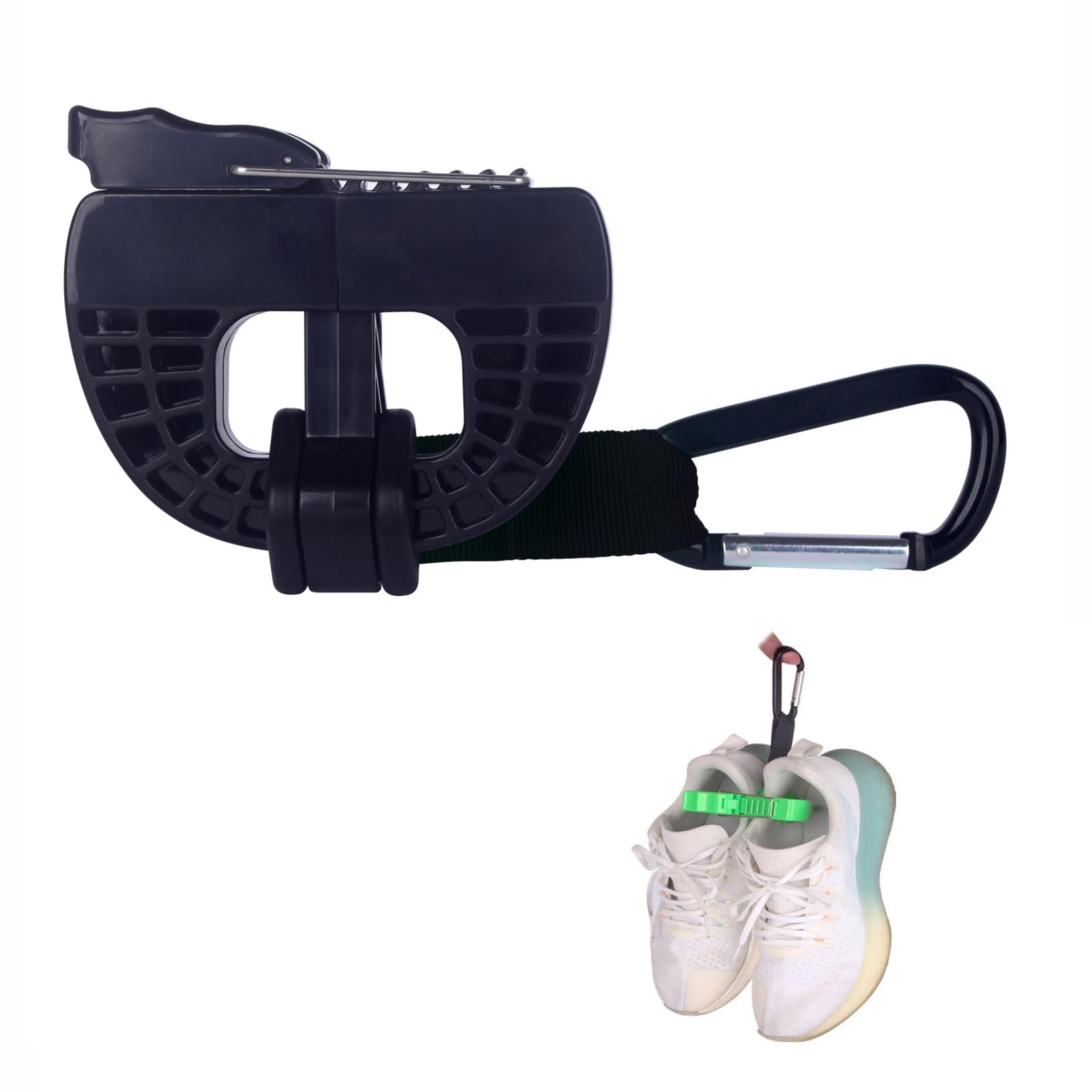 

AUTAKI Зажимы для переноски обуви для спортивного и туристического снаряжения для и других видов спорта Зажимы, Аксессуары, Баскетбол, Футбол, Бейсбол, (черный) чёрный