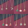 Weihnachtsbaum Rentier Emaille Tropfschmuck: DIY Metall Halsketten Anhänger