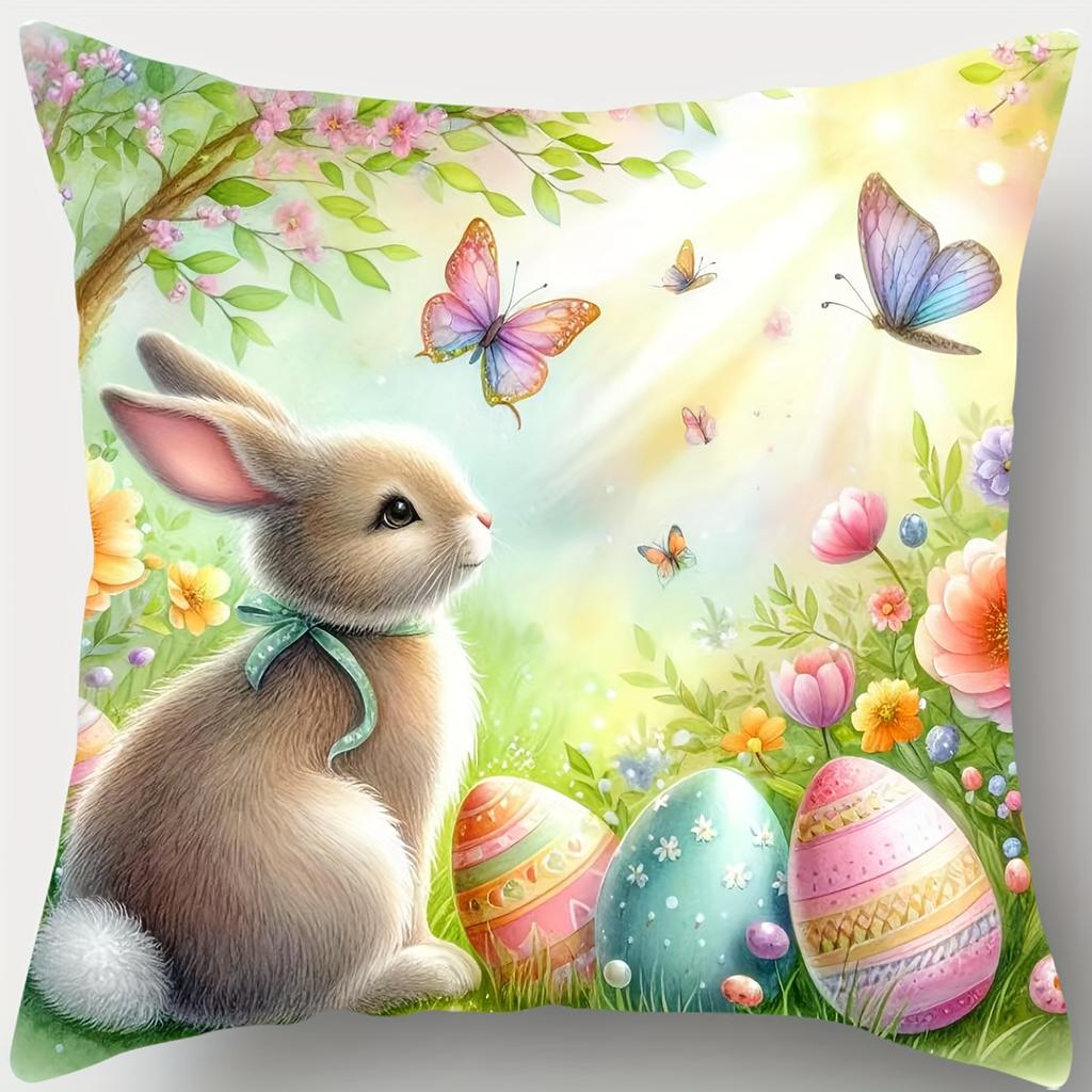 Easter Cushion Covers Easter Home Decor Pillowcases  Easter Gift Ideas