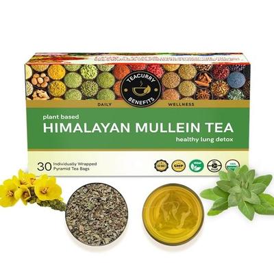 Teacurry Divizna čajové lístky - (30 čajových sáčků) - Bylinný čaj pro plicní detoxikaci a imunitu - (60 gramů)
