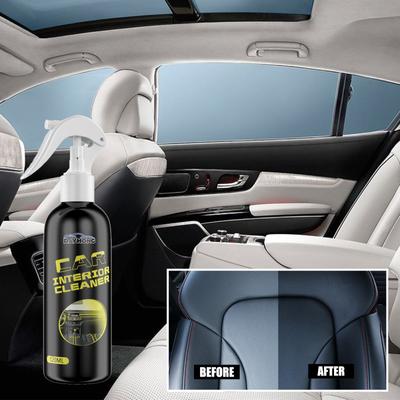 Nettoyant pour rénovation intérieure automobile, tableau de bord en plastique, agent de nettoyage, de décontamination et d'entretien du cuir de voiture