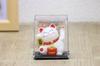 Castle Enterprises Mini Waving Solar Set of Bulk A Delightful Japanese Souvenir for Comes in a Clear Case Maneki-neko (Lucky Cat) [Gold Bag] (White)