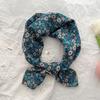 Japan and South Korea New Cotton Small Square Scarf Women's Summer Travel Versatile Decorative Headscarf Multi-functional Hair Tie Streamer Small