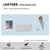 Extra Large Leather Cork Mouse and Keyboard Desk Pad for Office