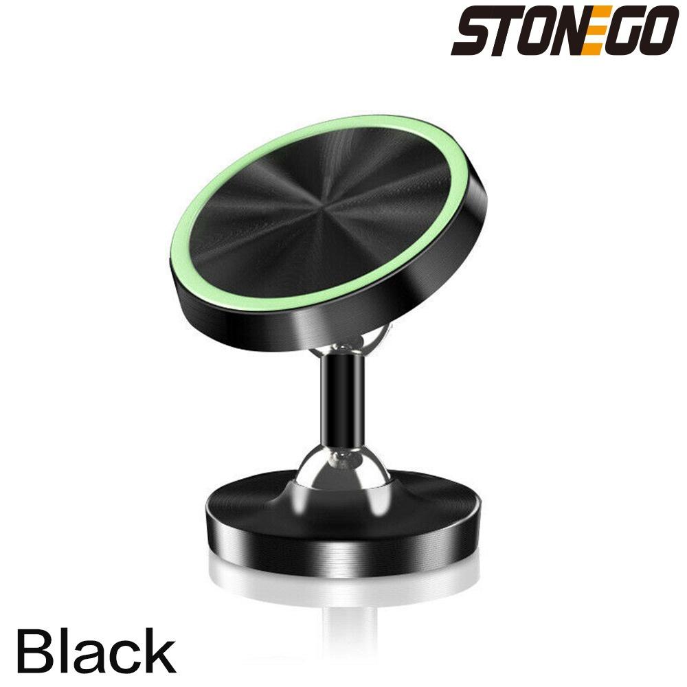 

STONEGO Magnetic Car Phone Holder 360 Degree Rotation Magnetic Holder Universal Navigation Stand Strong Adsorption Mobile Mount чорний