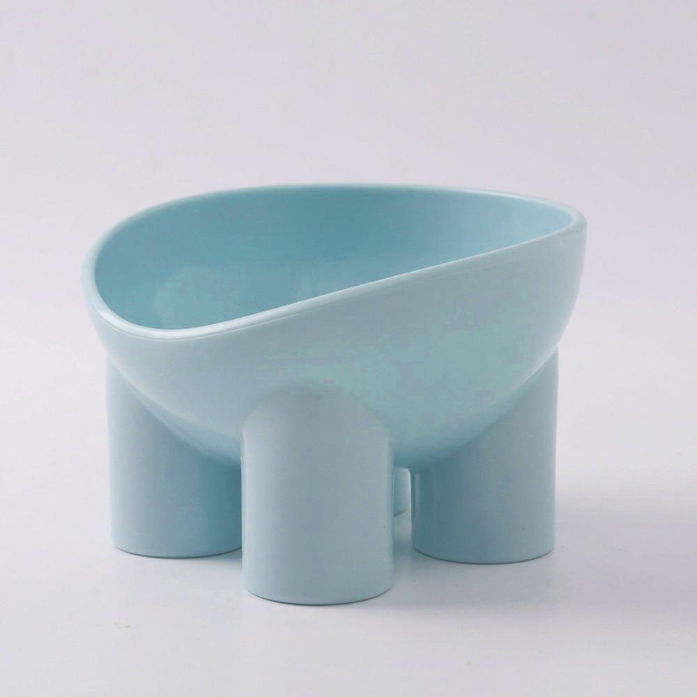 

4-Color Cat Bowl Non-Slip Pet Food Bowl New Dog Bowl Pet Feeding Supplies синій