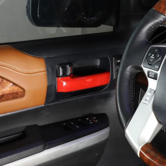 4 Stück Für Toyota Tundra 2007- Rote ABS Innen Türgriff Abdeckung Zierleiste
