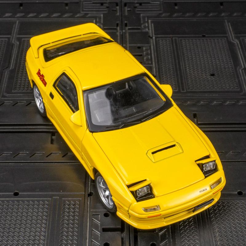 Zhongyuanxing RX-7 Alloy Coupe Car Model with Pull Back, Sound, and Light Features