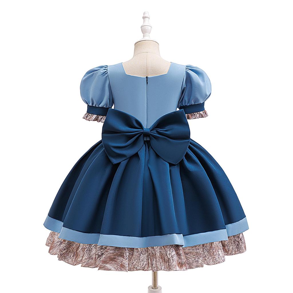 Judy Rabbit Zootopia Police Officer Dress - Kids Short Sleeve Skirt for Girls' Birthday