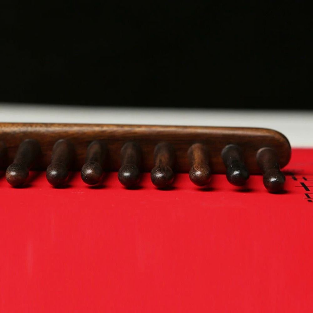 No-snags Natural Wood Hairbrush Wide Tooth Sandalwood Scalp Massager  For Women