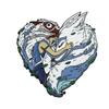 105 Spilla Metallica Animazione Miyazaki Hayao Cincillà Ponyo Sosuke Spilla in Lega Decorazione Accessori Zaino