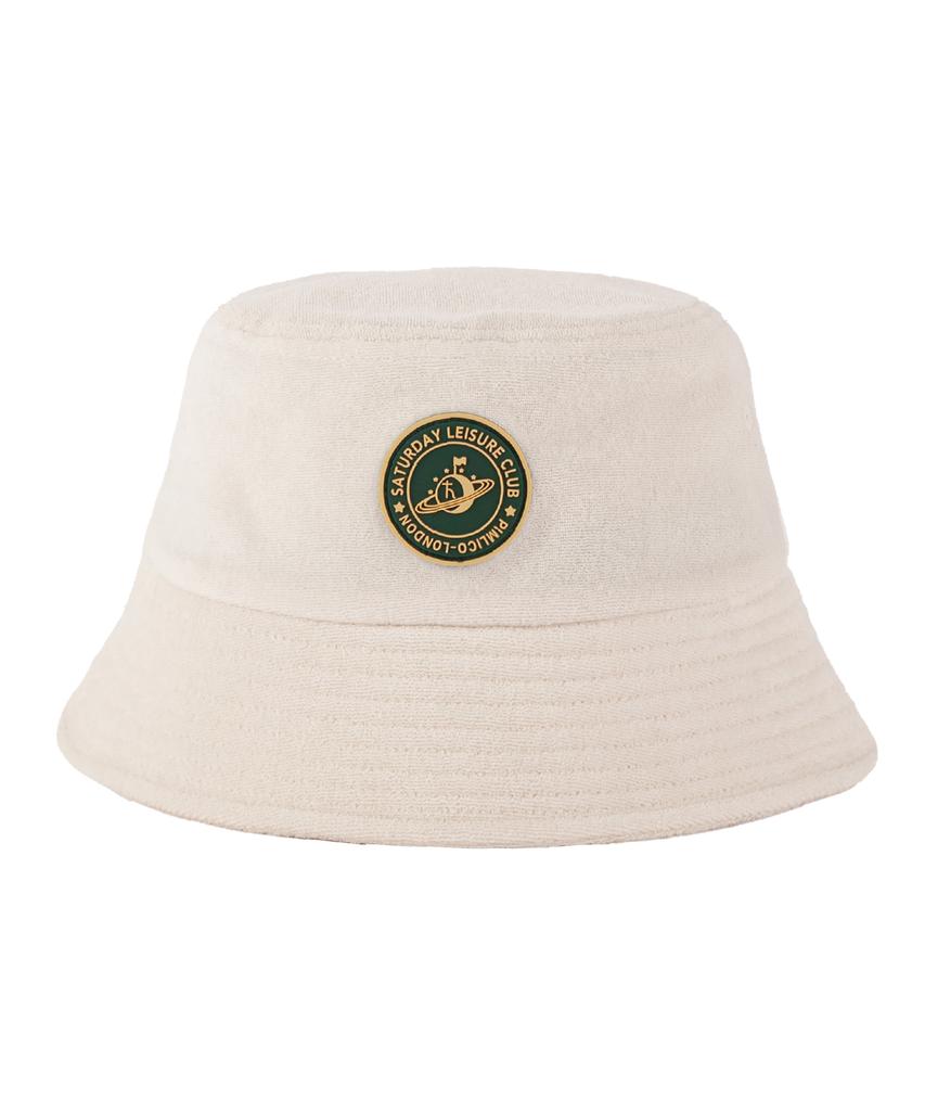 Seleodeilejeokeulleob Leisure Terry Bucket Hat (Rubber Patch) - Ivory