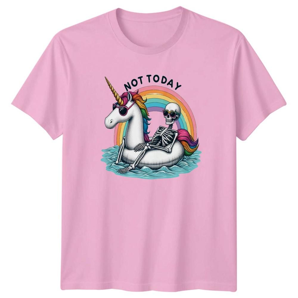 Not Today TShirt Skeleton Humorous 2026 Birthday Gift For Him And Her