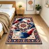 Elegant Floral Pattern Design Non-Slip Home Carpet Design for Office Decor Living Room Bedroom Gift