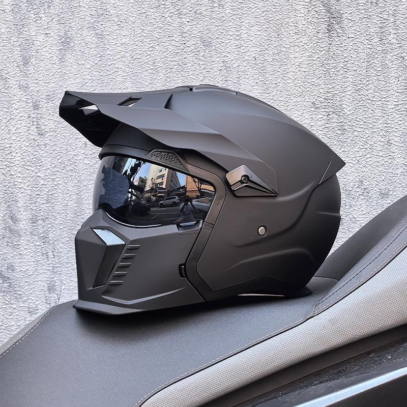 NEW ORZ-GB3 High-quality Retro Motorcycle Helmet Modular Multifunctional Combination Full Helmet Approved Personalized Warrior