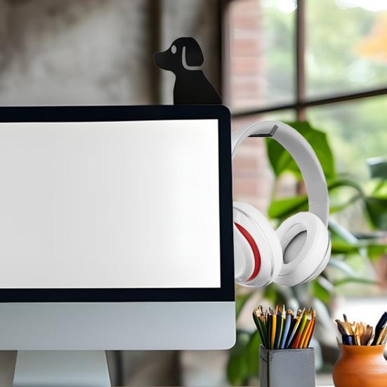 Kopfhörer-Aufhänger, Welpen-Schwanzhaken, robuste Konstruktion, starke Tragfähigkeit, dekorativer Aufhänger, Headset-Organizer