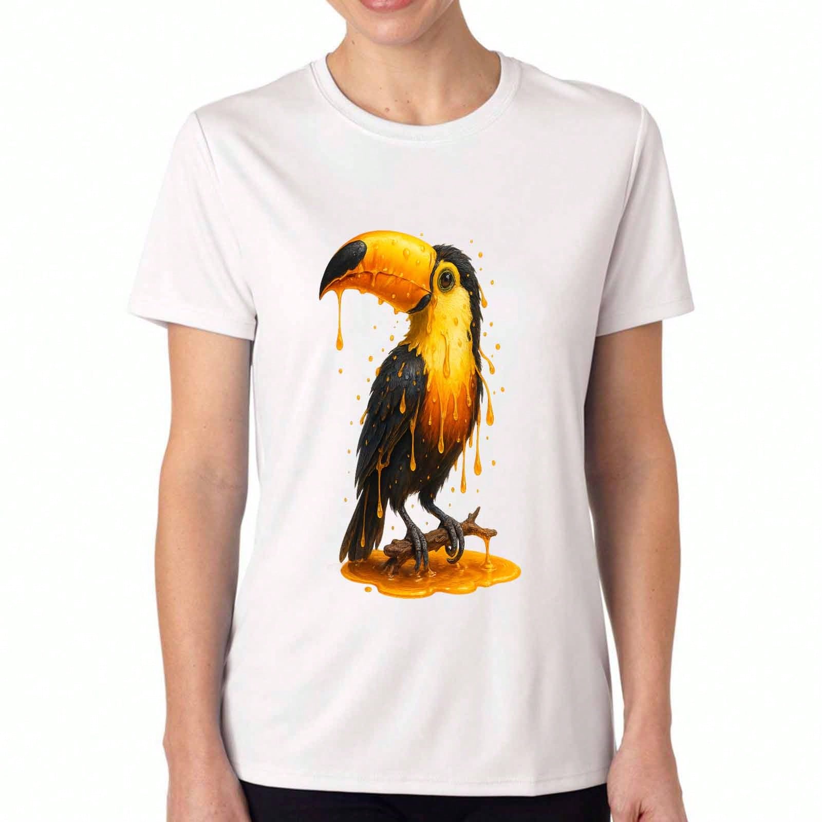 Toucan Bird unisex s Cotton T Shirt, Pure Cotton HighQuality Print, Durable, Casual And Fashionable. Featuring A Vibrant Toucan Do It Graphic, Comfy A S разноцветный