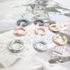 Minimalist Asymmetrical Double Circle C-Shaped Metal Ear Cuff Jewelry