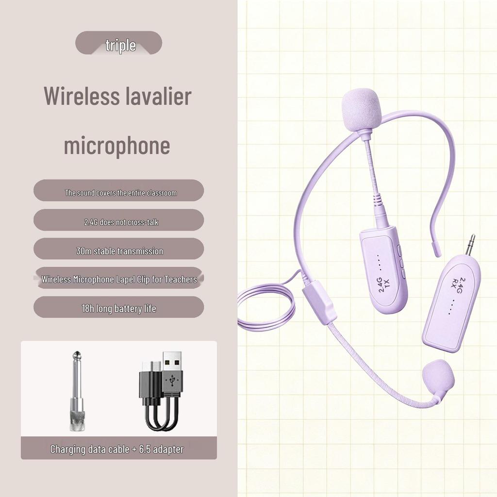 Little Bee Wireless Lavalier Microphone for Teachers & Outdoor Performances – Children's Speech & Amplification
