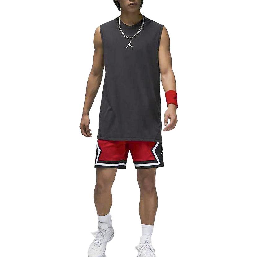 Jordan Sport Diamond Shorts With Contrast Stripes Men Bottoms Red DX1488-687