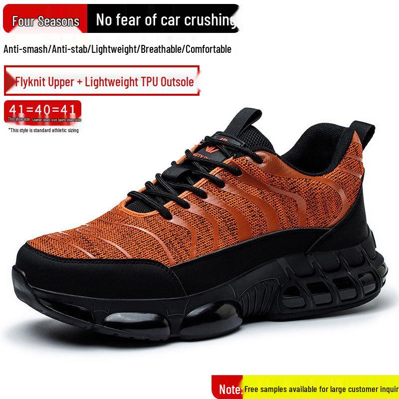 Scarpe di Sicurezza Nere da Uomo Coibentate Antiscivolo - Calzature con Costruzione Anti-Odore, Resistenti all'Usura, Anti-Schiacciamento, Anti-Perforazione
