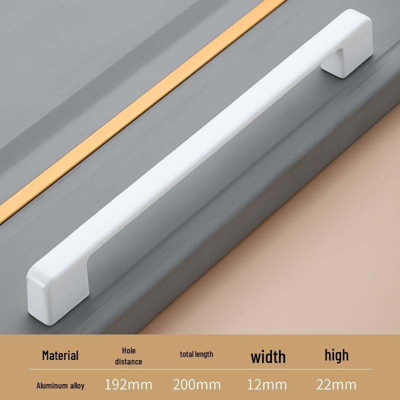 American White Aluminum Alloy Cabinet Handle