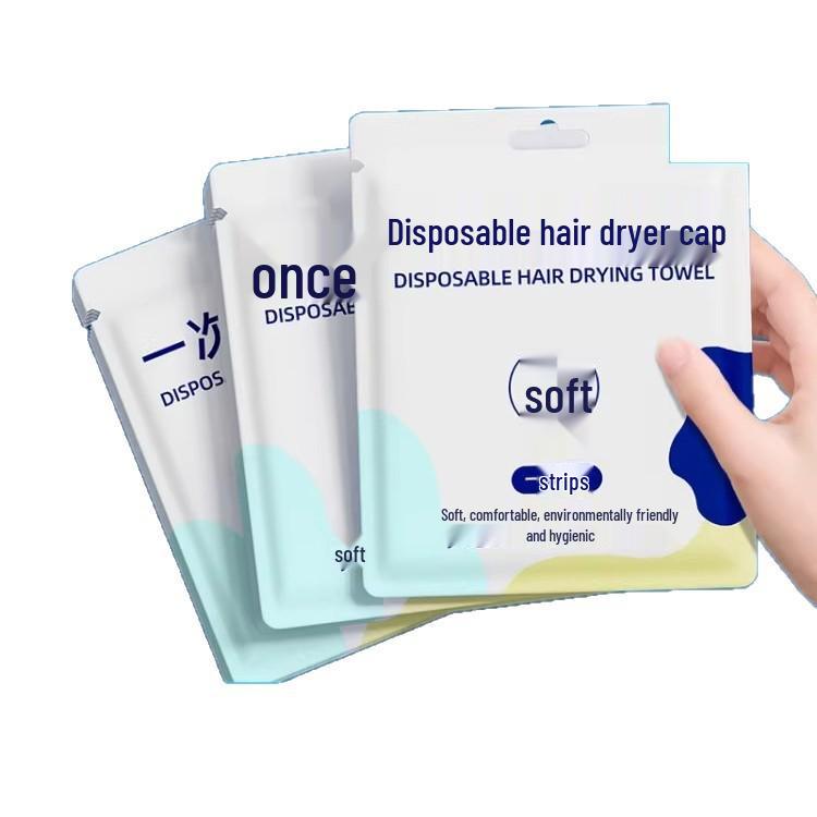 Women's Disposable Quick-Dry Hair Cap Set - Absorbent, Thick, Ideal for Travel