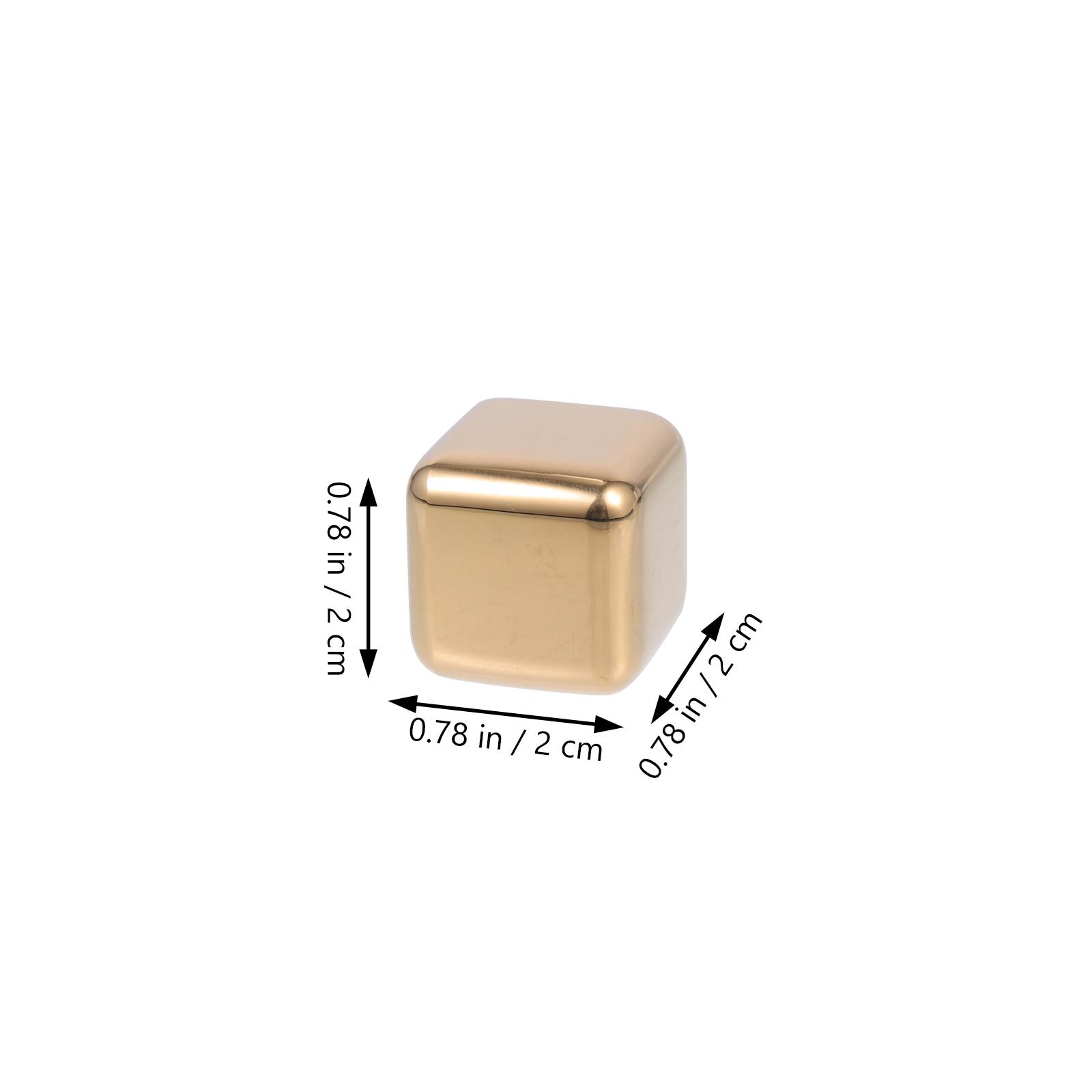 Набор многоразовых кубиков льда из нержавеющей стали для охлаждения напитков, портативные ледяные палочки, идеи подарков для дома и вечеринок