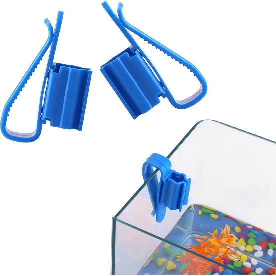 2Pcs Water Pipe Clips, Multifunction Plastic Adjustable Fish Tank Clamps Mounting Clip Water Pipe Tube Clamp Hose Holder