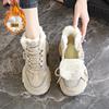 High-top velvet dad shoes New winter thickened snow boots warm sports big cotton shoes