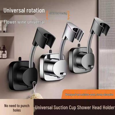 Universal No-Drill Suction Shower Head Holder