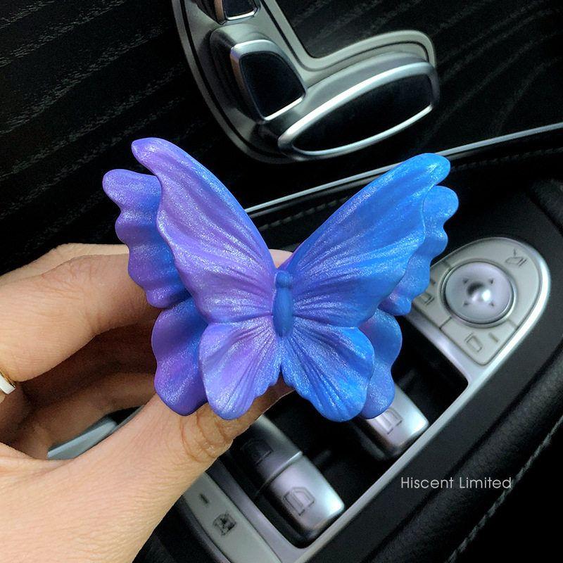 High-End Butterfly Air Vent Decoration Car Fragrance Car Perfume Flower Aroma Diffuser Stone Car Interior Decoration