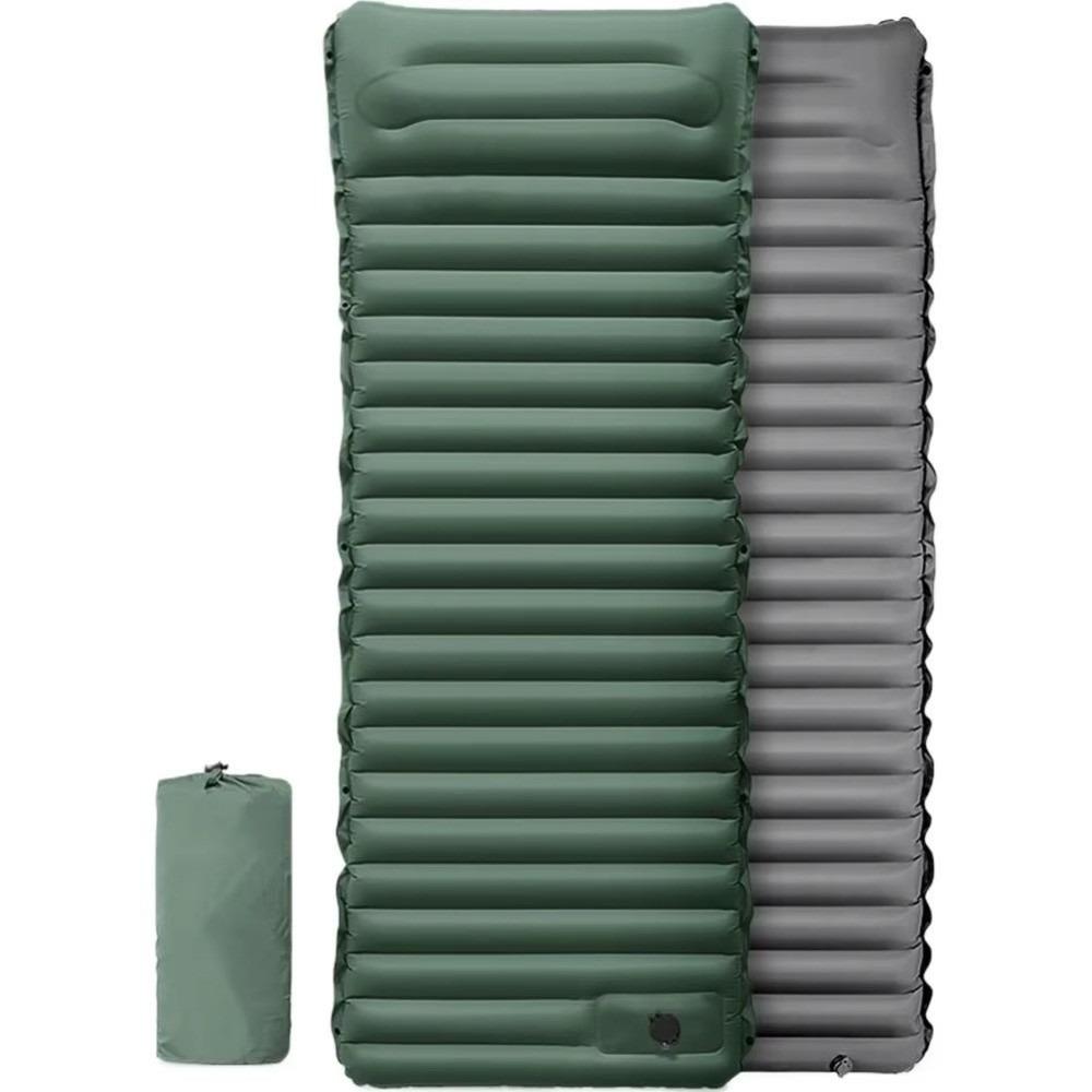 

Сверхлегкий туристический матрас Утолщенный самонадувающийся воздушный матрас Портативный спальный коврик Кемпинг зелёный
