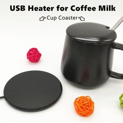 USB Kahve Tak-Çalıştır İyi Kupa Bardak Isıtıcı Termal İletkenlik Kompakt Boyut Taşınabilir Bardak Isıtma Coaster